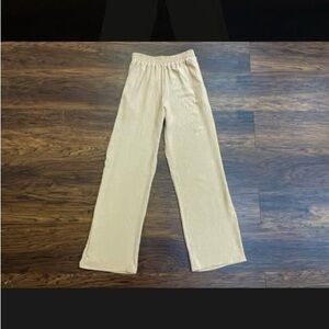 Elegant Cream Women's Trousers